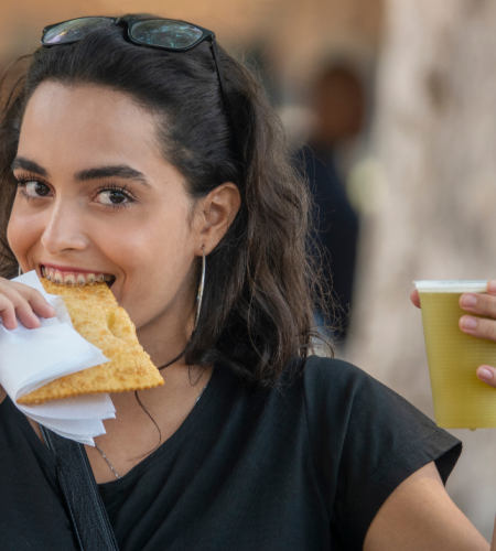 cana com pastel